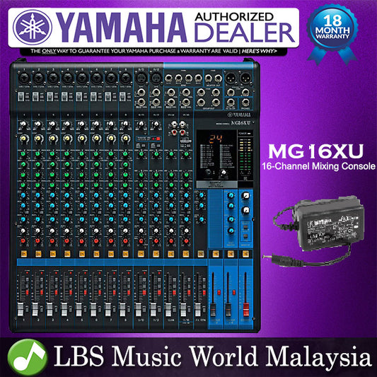 Yamaha MG16XU 16 Channel Analog Mixer Mixing Console with USB and Effect (MG16X MG 16XU)
