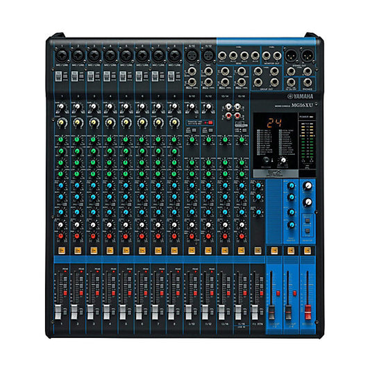 Yamaha MG16XU 16 Channel Analog Mixer Mixing Console with USB and Effect (MG16X MG 16XU)