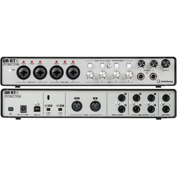[Clearance] Yamaha Steinberg UR-RT4 4-channel USB Audio Interface with 4 Rupert Neve Transformers Included Software (UR RT4)