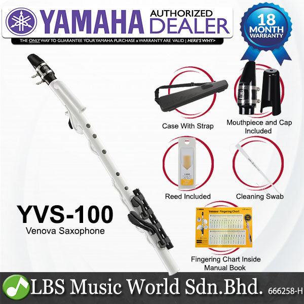 YAMAHA YVS-100 Venova Pocket Plastic Saxophone (YVS100 / YVS 100)