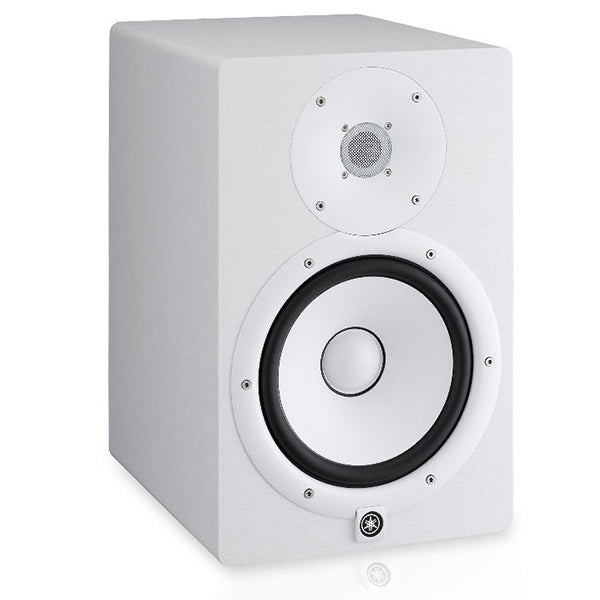 Yamaha HS8 8" Powered Studio Monitor Speaker Cabinet with Cone Woofer - White (Pair)
