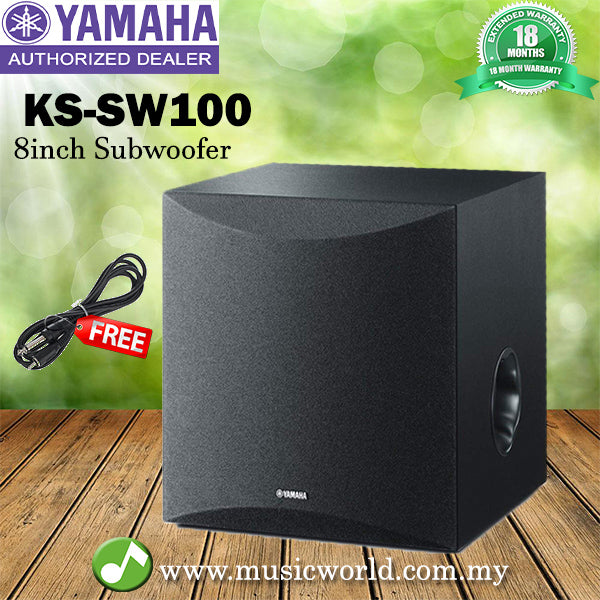 Yamaha KS-SW100 8" 50W Stage Subwoofer for PSR-S Series (KS SW100 / KSSW100)