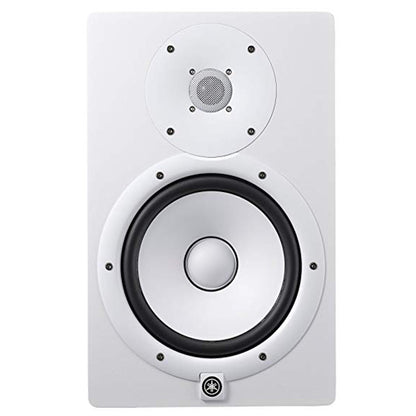 Yamaha HS8 8" Powered Studio Monitor Speaker Cabinet with Cone Woofer - White (Pair)