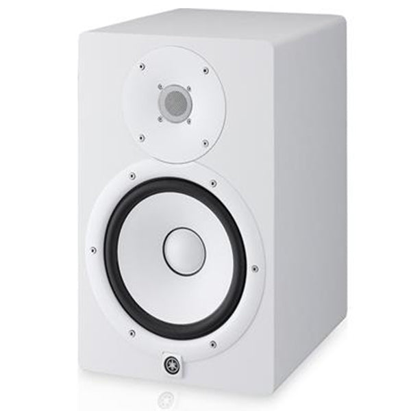 Yamaha HS8 8" Powered Studio Monitor Speaker Cabinet with Cone Woofer - White (Pair)