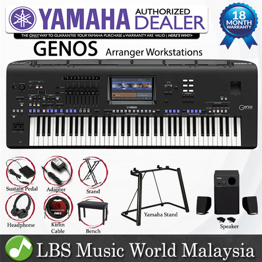 [Discontinued] Yamaha Genos 76 key Arranger Workstation Portable Keyboard Full Set