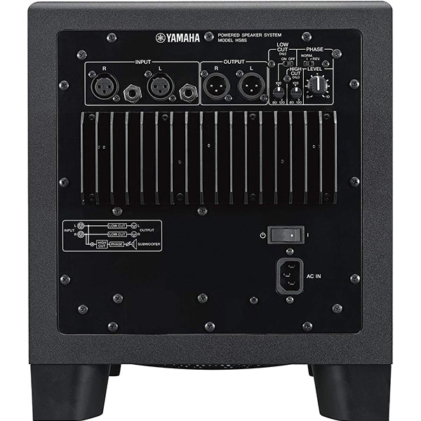 Yamaha HS8S 8" Powered Studio Subwoofer Speaker 150W  8" Speaker Personal Monitor (HS 8S)