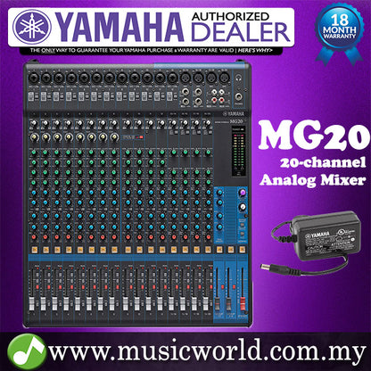 Yamaha MG20 Mixer 20-channel Stereo Analog Mixing Console Mixers (MG 20)