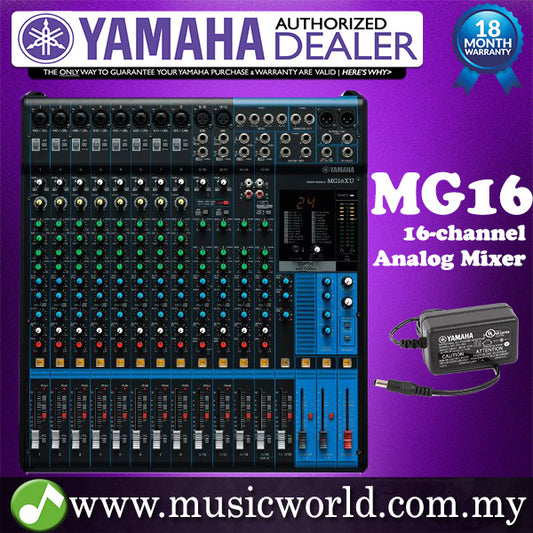 Yamaha MG16 Mixer 16-channel Stereo Analog Mixing Console Mixers (MG 16)