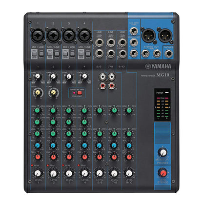Yamaha MG10 Mixer 10-channel Stereo Analog Mixing Console Mixers (MG 10)
