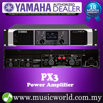 Yamaha PX3 2-channel Power Amplifier 500W with EQ Power Mixer for PA (PX 3)