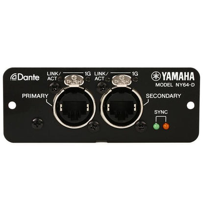 Yamaha NY64-D Dante Digital Interface Card for Yamaha TF Series Digital Mixing Consoles (NY64 NY64D)
