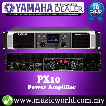Yamaha PX10 Power Amplifier 2-channel 1200W with EQ Power Mixer for PA (PX 10)