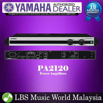 Yamaha PA2120 2 Channel Mixer Amplifier Power Amp  (PA 2120 / PA-2120)