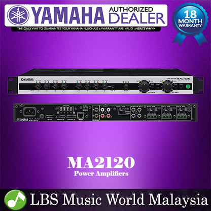 Yamaha MA2120 2 Channel Mixer Amplifier Power Amp  (MA 2120 / MA-2120)
