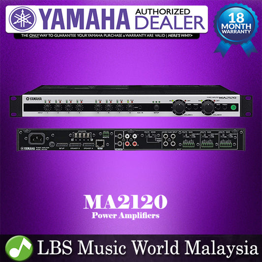 Yamaha MA2120 2 Channel Mixer Amplifier Power Amp  (MA 2120 / MA-2120)