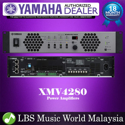 Yamaha XMV4280 4 channel 280W x 4 Power Amplifier Amp (XMV 4280)