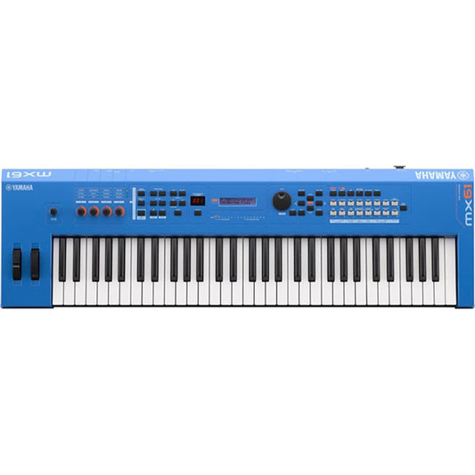 Yamaha MX61 Music Keyboard Blue Complete Package Production Station Synthesizer (MX 61)