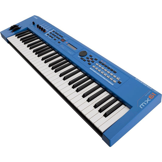 Yamaha MX61 Music Keyboard Blue Intermediate Package Production Station Synthesizer (MX 61)