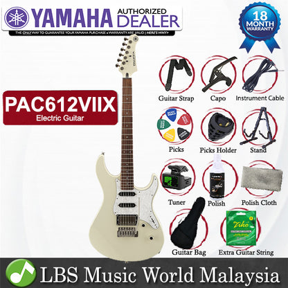 Yamaha PAC612VIIX Pacifica Electric Guitar With HSS Pickup - Vintage White (PAC612 VIIX)
