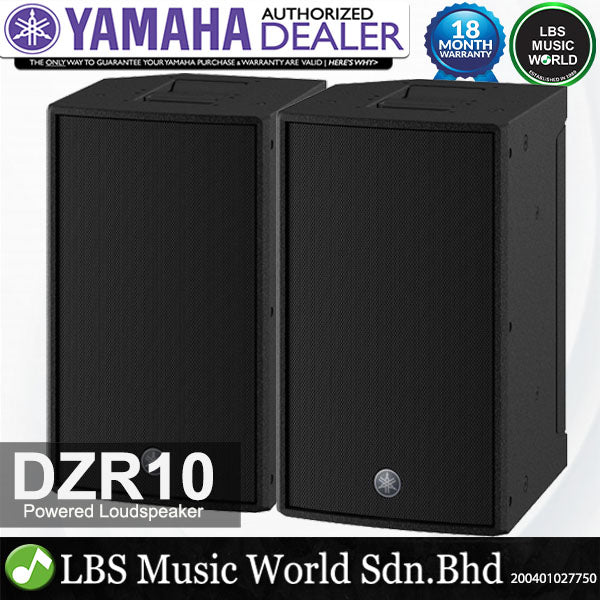 Yamaha DZR10 2000 Watt 10 Inch 2 Way Powered Loudspeaker Active PA Speaker (DZR10W)