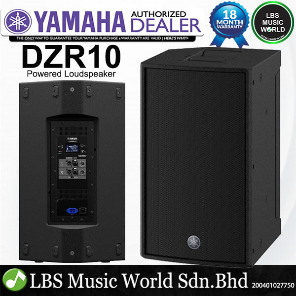 Yamaha DZR10 2000 Watt 10 Inch 2 Way Powered Loudspeaker Active PA Speaker (DZR10W)