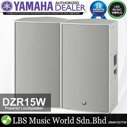 Yamaha DZR15 2000 Watt 15 Inch 2 Way Powered Loudspeaker Active PA Speaker (DZR15W)