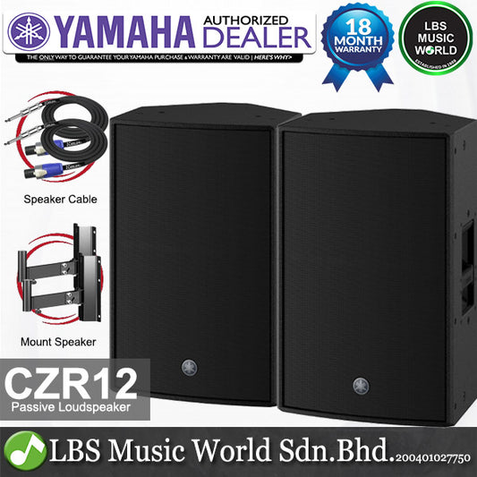 Yamaha CZR12 800 Watt 12" 2 Way with Bass Reflex Lightweight Passive Speaker