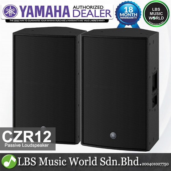 Yamaha CZR12 800 Watt 12" 2 Way with Bass Reflex Lightweight Passive Speaker