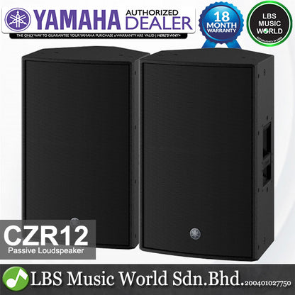 Yamaha CZR12 800 Watt 12" 2 Way with Bass Reflex Lightweight Passive Speaker
