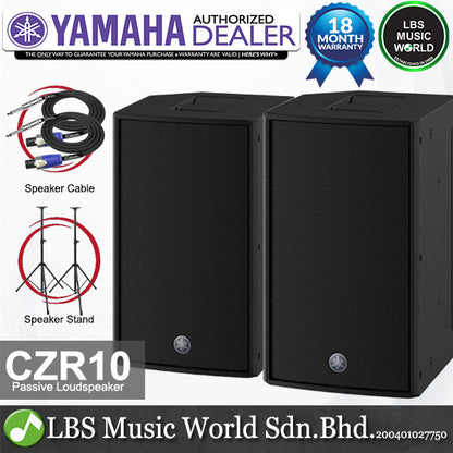 Yamaha CZR10 700 Watt 10" 2 Way with Bass Reflex Lightweight Passive Speaker