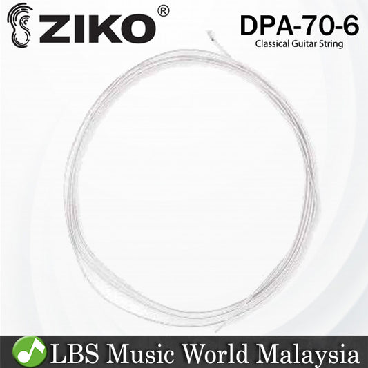 Ziko DPA-70 Classical Loose String 6th Nylon Core Plated Cooper Bright Rich Tone (DPA70)