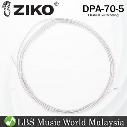 Ziko DPA-70 Classical Loose String 5th Nylon Core Plated Cooper Bright Rich Tone (DPA70 DPA 70)