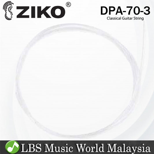 Ziko DPA-70 Classical Loose String 3rd String Nylon Core Plated Cooper Bright Rich Tone (DPA70)