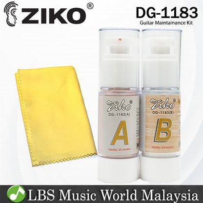 Ziko DG-1183 Guitar String Rust Remover and Body Polish Cleaner maintenance Kit (DG1183)