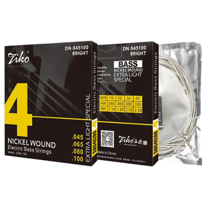 Ziko DN-045 String Electric Bass Guitar String Nickel Wound Extra Light DN-045100 (45-100)