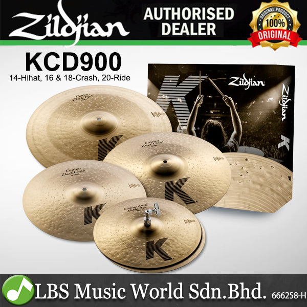 Zildjian KCD900 K Family Custom Dark Cymbal Pack - 14