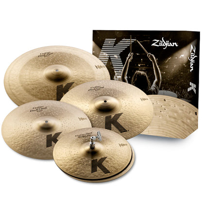 Zildjian KCD900 K Family Custom Dark Cymbal Pack - 14" Hihat / 16 & 18" Crash / 20" Ride