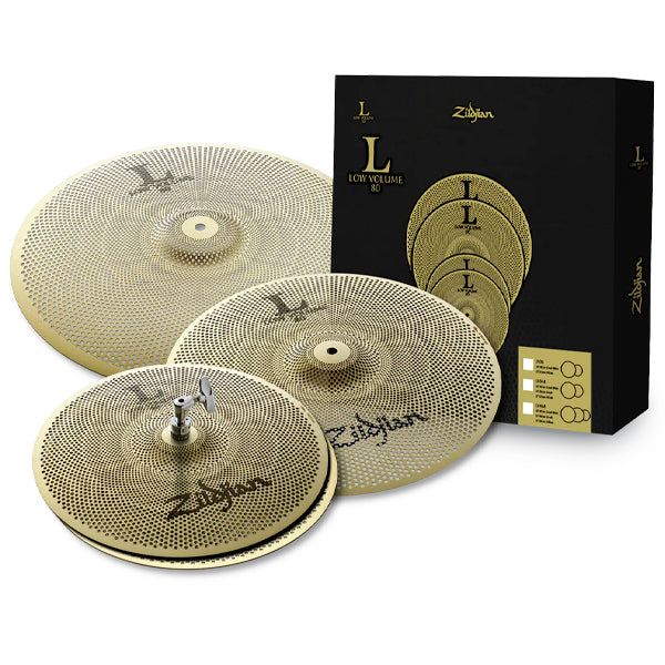 Zildjian LV468 Low Volume Cymbal Pack - 14" HiHat / 16" Crash / 18" Crash Ride