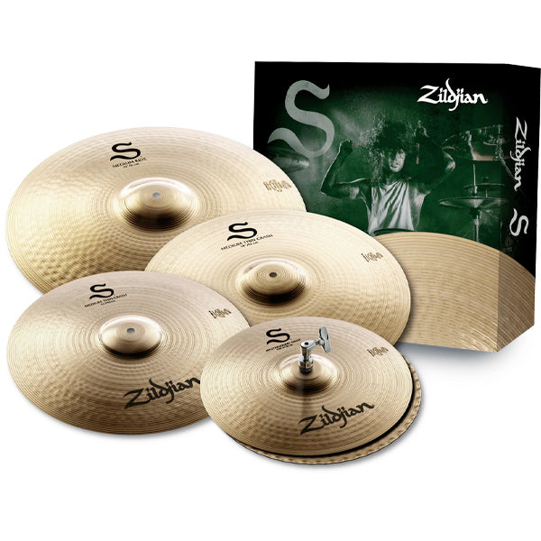 Zildjian S390 S Family Performer Cymbal Pack - 14" Hihat / 16 & 18" Crash / 20" Ride
