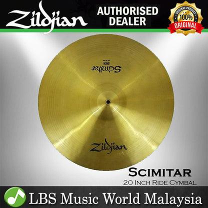 Zildjian Scimitar 20 Inch Ride Cymbal Bronze Cymbals (Clearance)