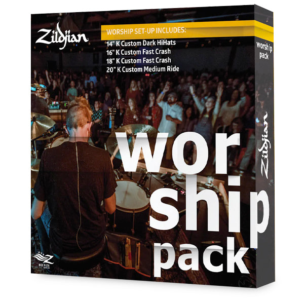 Zildjian KC0801W K Family Custom Workship Cymbal Pack - 14" Hihat / 16 & 18" Crash / 20" Ride