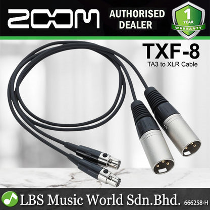 Zoom TXF 8 TA3 to XLR Cable (TXF8  TXF 8)