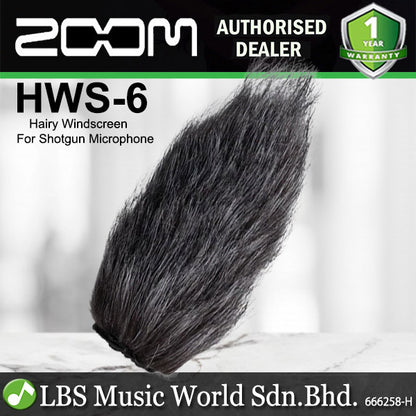 Zoom HWS 6 Hairy Windscreen for Shotgun Microphone