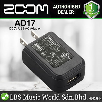 Zoom AD 17 DC5V USB AC Adapter for Zoom (AD17  AD 17)