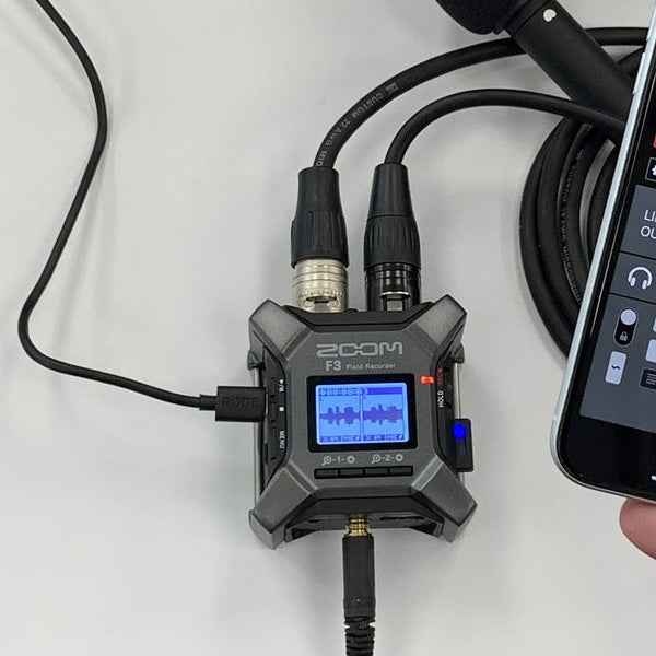Zoom F3 2 Channel Portable Field Recorder and USB Audio Interface