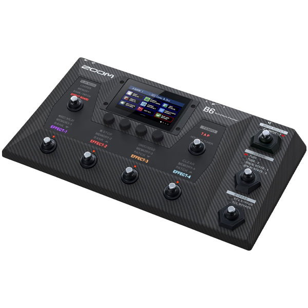 Zoom B6 Bass Multi Effects Processor Guitar with Touchscreen, Tuner and FX Loop (B 6)