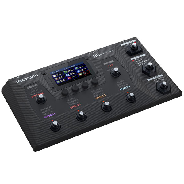 Zoom B6 Bass Multi Effects Processor Guitar with Touchscreen, Tuner and FX Loop (B 6)
