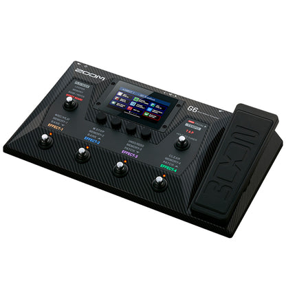 Zoom G6 Multi Effects Processor Pedal with USB Audio Interface, Drum Machine and Looper (G6)