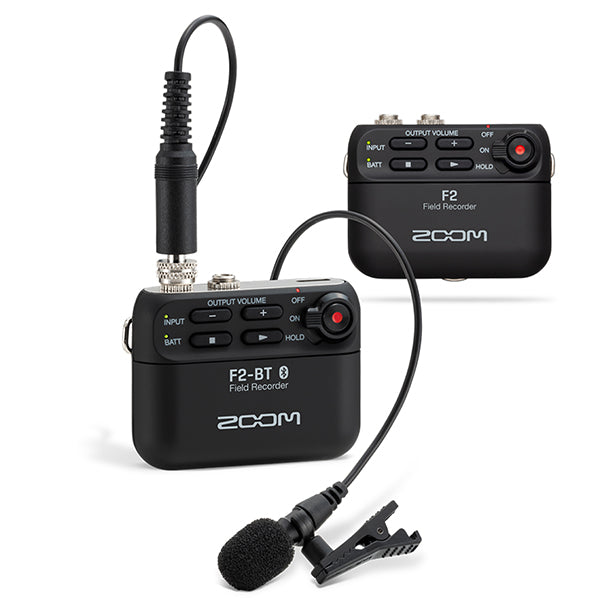 Zoom F2 Field Recorder with Lavalier Microphone with LMF-2 Lavalier Mic (F 2)