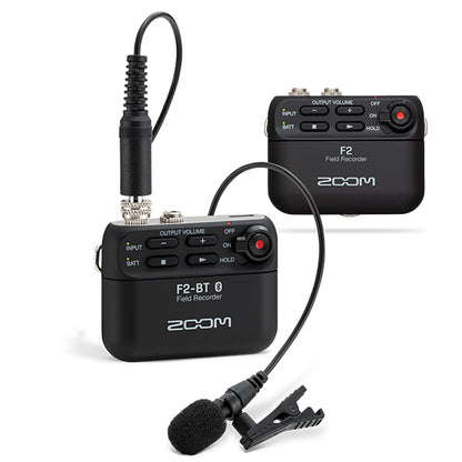 Zoom F2 Field Recorder with Lavalier Microphone with LMF-2 Lavalier Mic (F 2)